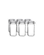 Bormioli Rocco 1.5L Swing Top Glass Fido Canning Jars | 6-pack