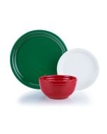 Fiesta® 3-Piece Bistro Coupe Place Setting | Christmas