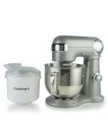 Cuisinart Precision 5.5-Quart Stand Mixer + Ice Cream Maker Attachment | Brushed Chrome