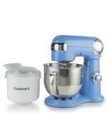 Cuisinart Precision 5.5-Quart Stand Mixer + Ice Cream Maker Attachment | Periwinkle Blue