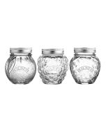 Kilner 13.5oz Fruit Jars (Set of 3) | Strawberry, Orange & Berry