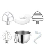 KitchenAid Pouring Shield - Secure Fit Splash Guard Accessory for 4.5 and 5  Quart Stainless Steel Bowls - Mess-Free Mixing and Pouring