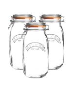 Kilner Round Clip Top Jars (Set of 3) | 68oz