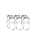 Kilner 3L Round Swing Top Glass Jars | 6-pack