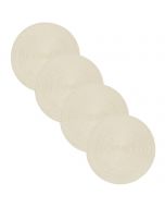 Now Designs 15" Disko Placemats - Set of 4 | Ivory