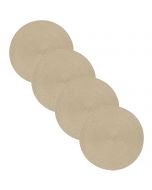 Now Designs 15" Disko Placemats - Set of 4 | Light Taupe