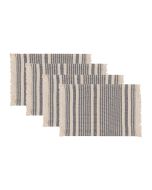 Danica Heirloom Piper Collection 13" x 19" Placemats - Set of 4 | Midnight
