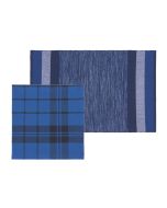 Now Designs Second Spin Recycled Collection Linens Set for 4 | Indigo