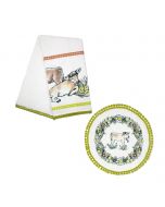 Everything Kitchens "Have a Cow" Jersey Calf Tea Towel + Pot Holder Set