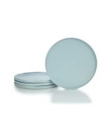 Everything Kitchens Modern Flat 11" Dinner Plates (Set of 4) | Dusty Blue
