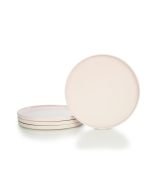 Everything Kitchens Modern Flat 11" Dinner Plates (Set of 4) | Soft Pink
