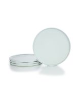 Everything Kitchens Modern Flat 11" Dinner Plates (Set of 4) | Stone Gray
