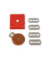image shows Round Wooden Bread Lame Scoring Tool | Fleur against a blank, white background