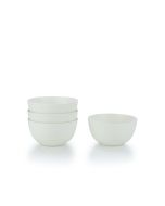 Everything Kitchens Modern Colorful Neutrals - Rippled 6" Bowls (Set of 4) - Matte | Ivory
