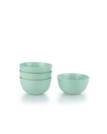 Everything Kitchens Modern Colorful Neutrals - Rippled 6" Bowls (Set of 4) - Glazed | Light Green
