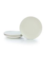 Everything Kitchens Modern Colorful Neutrals - Rippled 10.5" Dinner Plates (Set of 4) - Matte | Beige
