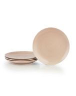 Everything Kitchens Modern Colorful Neutrals - Rippled 10.5" Dinner Plates (Set of 4) - Glazed | Blush Pink
