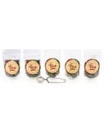 Everything Kitchens Assorted Caffeinated Teas | 5-Pack + Infuser