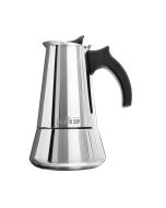 Escali London Sip 10 Cup Stainless Steel Espresso Maker | Silver