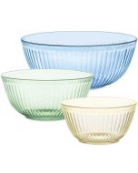 Pyrex Sculpted Tint 3-Piece Unlidded Bowl Set 