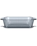 Pyrex Sculpted Tint 8" Square Baker | Smoke