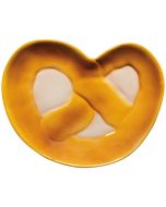 image shows Danica Jubilee Pretzel Shaped Dish | Funny Food against a blank, white background