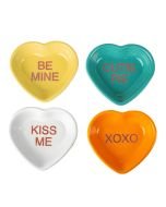 Fiesta® Small 9oz Heart Bowls Set of 4 | Sweet Candy Hearts - Charming