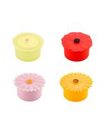 image shows Charles Viancin Floral Containers Small | Set of 4 against a blank, white background