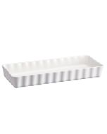 Emile Henry 13.6" x 5.1" Slim Tart Dish | Flour