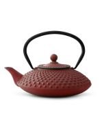 Bredemeijer Xiln 42oz Cast Iron Teapot (Red) 
