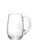 image shows LSA Bar 25oz Beer Tankard Curved | Clear  against a blank, white background