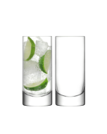 image shows LSA Bar 14oz Highball (Set of 2) | Clear  against a blank, white background