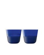 image shows LSA Arc Contrast 9oz Tumbler (Set of 2) | Cobalt against a blank, white background