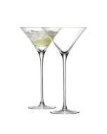 image shows LSA Bar 9oz Cocktail Glasses (Set of 2) | Clear against a blank, white background