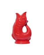 Wade Ceramics Mini Gluggle Jug | Red Against a Plain White Background