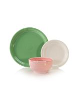 Fiesta® 3-Piece Bistro Coupe Place Setting (Garden Fresh)  against a clean white background