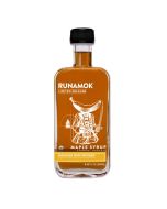image shows Runamok Banana Rum Infused Maple Syrup against a blank, white background
