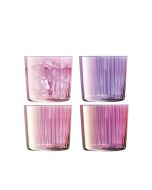 LSA Gems 10 oz Assorted Tumbler (Set of 4) - Assorted Garnet
