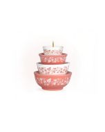 Twinkl Toast Stackable Miniature Vintage Bowls ornament | Butterfly Gold against a white background