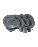 Union Street Cafe 16-Piece Dinnerware Set - Grey