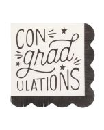 image shows My Mind's Eye 24-Piece ConGRADulations Cocktail Napkins  against a blank, white background