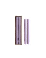 image shows Hazel Mazel 10" Tapered Candle Sticks (Set of 2) | Lilaca against a blank, white background