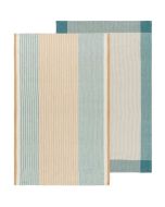 Danica Heirloom Array Stripe Dishtowels (Set of 2) | Lagoon