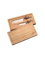 Hammer Stahl Classic Collection 2pc Santoku Knife Set & Bamboo Cutting Board Case (HS-6301)