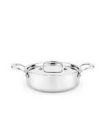 Heritage Steel Hammer Stahl Cookware | 2.5-Quart Sauteuse with Lid