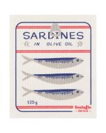 image shows Ecologie by Danica Sardine Swedish Sponge Dish Cloth | Del Mar against a blank, white background  