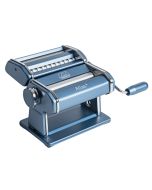 image shows Marcato Atlas 150+ Pasta Machine | Powder Blue against a blank, white background