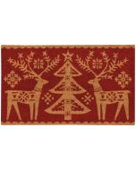 Now Designs by Christmas Monochrome Doormat Folk Forest
