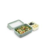  image shows Melii Bento Box with Removable Divider | Sage & Ivory against a blank, white background