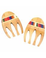 image shows Totally Bamboo Baltique® Marrakesh Collection Salad Hands Serving Set  against a blank, white background